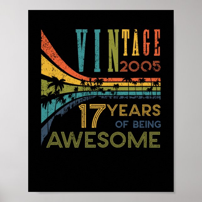 Affiche 17 Anniversaire Vintage 2005 17e anniversaire (Devant)