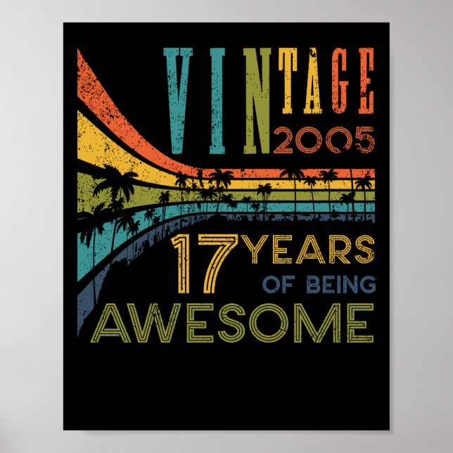 Affiche 17 Anniversaire Vintage 2005 17e anniversaire (Devant)