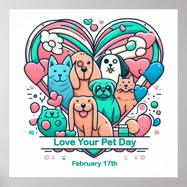 Affiche 17 fév Love Your Pet Day (Devant)