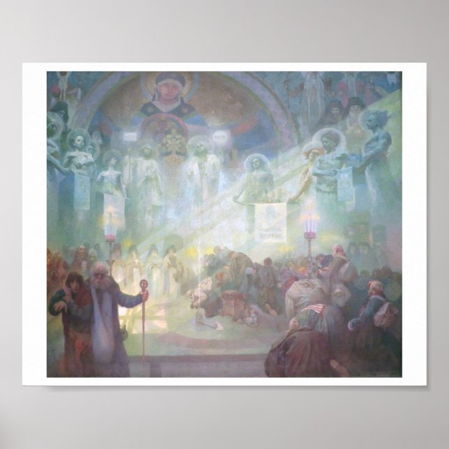 Affiche #17 Mont Saint Athos, Mucha (Devant)