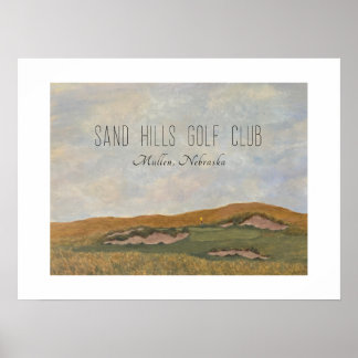 Affiche 17e trou à Sand Hills