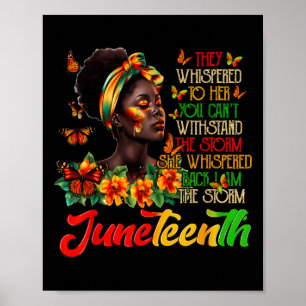 Affiche 17ème Africaine-Américaine Noire