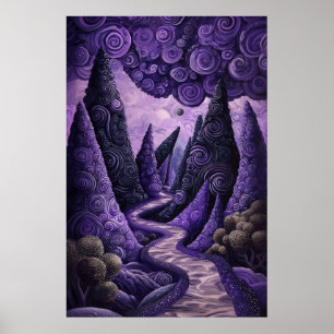 Affiche 1802 Scénario surréaliste cosmique