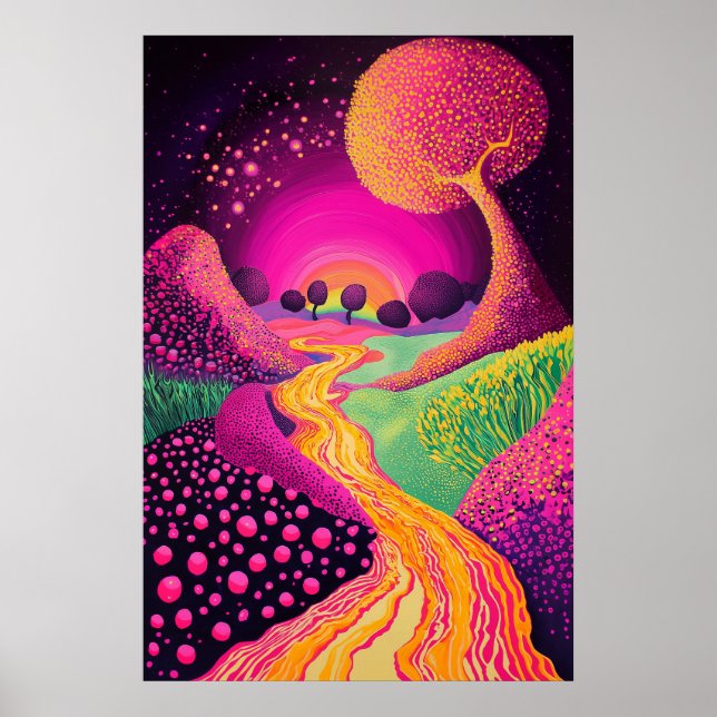 Affiche 1804 Scénario surréaliste cosmique (Devant)