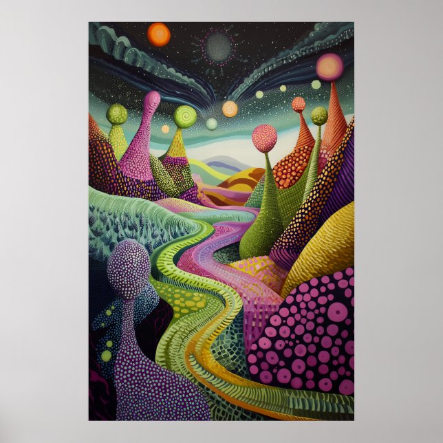 Affiche 1806 Scénario surréaliste cosmique (Devant)