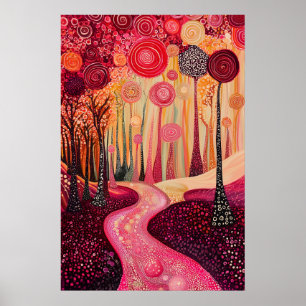 Affiche 1808 Paysage surréaliste cosmique