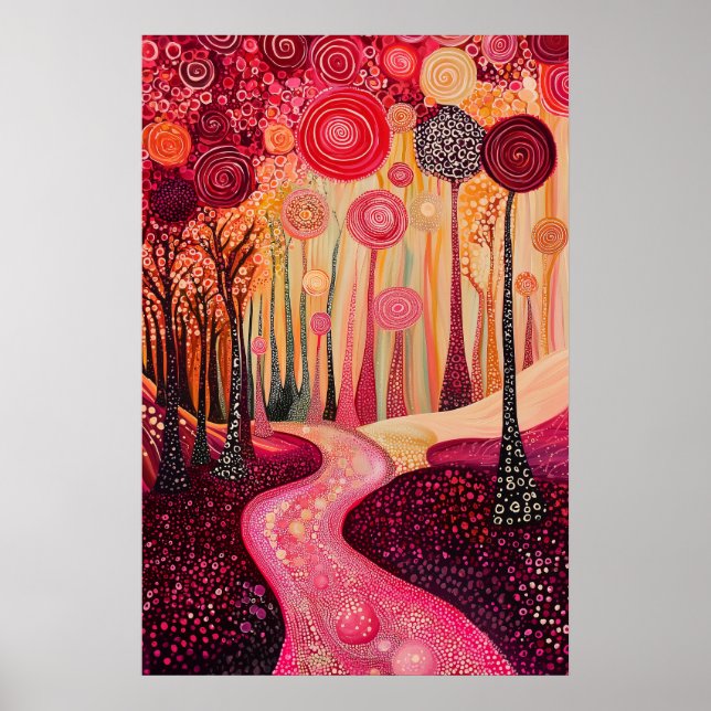 Affiche 1808 Paysage surréaliste cosmique (Devant)