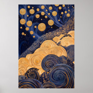 Affiche 1810 Paysage surréaliste cosmique