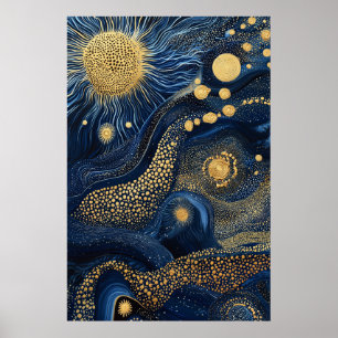 Affiche 1814 Paysage surréaliste cosmique