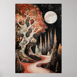 Affiche 1820 Paysage surréaliste cosmique