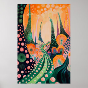 Affiche 1824 Paysage surréaliste cosmique