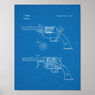 Affiche 1854 Brevet d'art d'armes à feu