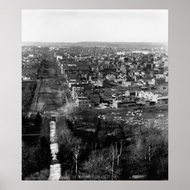 Affiche 1859 : Washington, DC, la capitale des Etats-Unis (Devant)