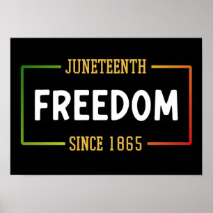 Affiche 1865, 1865, fête de la liberté noire