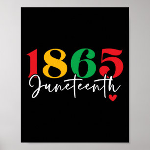 Affiche 1865 1865 Fête le Mois de l'histoire des Noirs