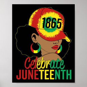 Affiche 1865 : Journée de la liberté Amer africain