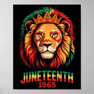 Affiche 1865 Le 18e Jeu Célèbre Le Lion Africain-Américain