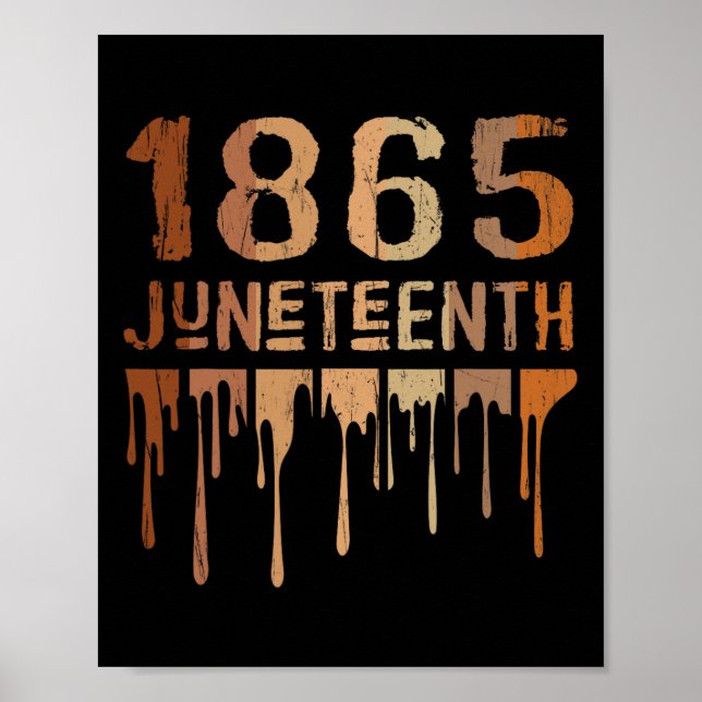 Affiche 1865 Melanate de la Chemise Junetten Melanin Black (Devant)