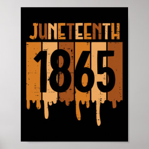 Affiche 1865 Melanin Drip Black Pride Hommes Femmes