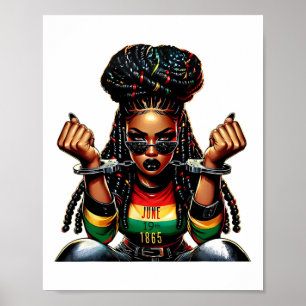 Affiche 1865 Rompre toutes les chaînes Locs Africains