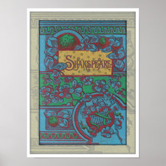 AFFICHE 1884 SHAKSPEARE LIVRE COVER ART