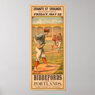 Affiche 1885 Biddeford vs Portland