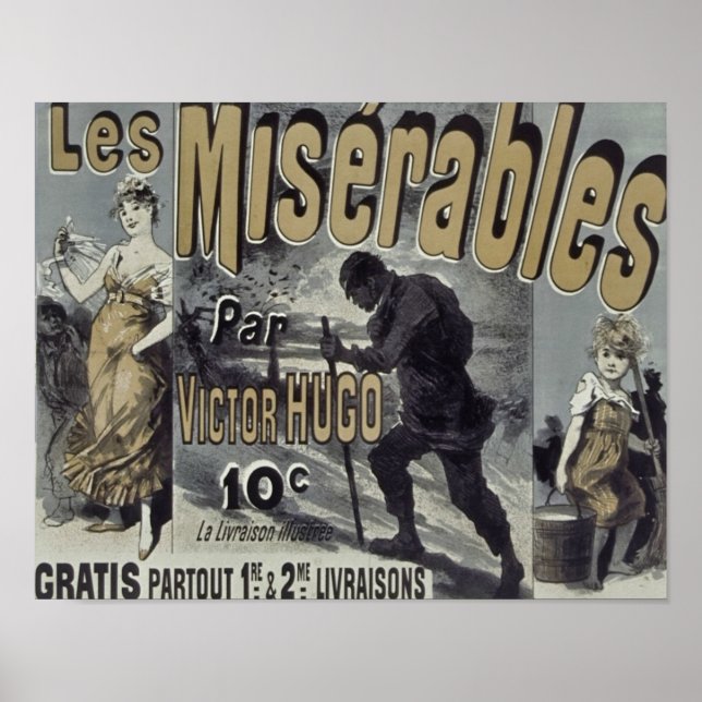 Affiche 1886 Les Misérables (Devant)