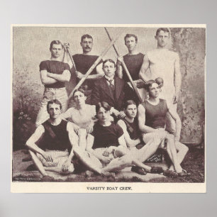 Affiche 1896 Varsity College Boat Crew