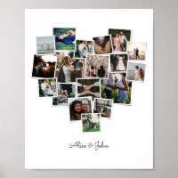 18 Photos Collage Forme cardiaque