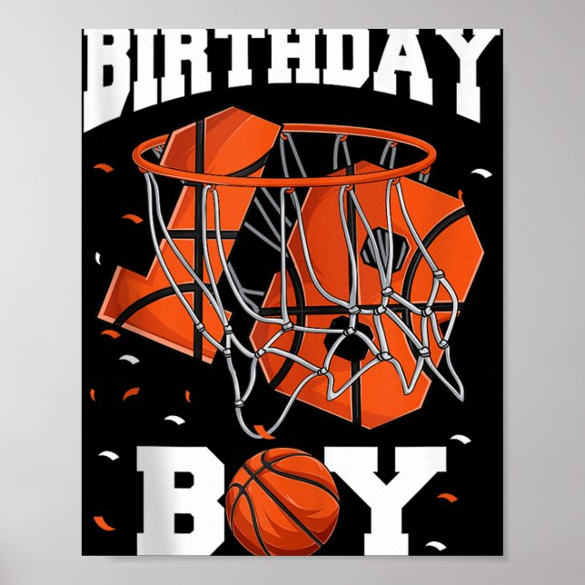 Affiche 18e anniversaire maillot de basket Hommes, garçons (Devant)
