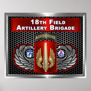 Affiche 18e brigade d'artillerie de campagne-XVIII