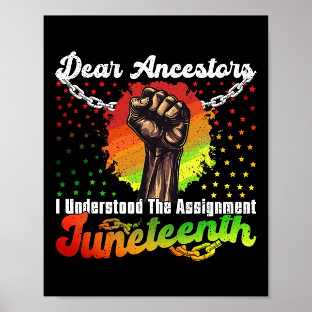 Affiche 18E Junte Chers Ancêtres, J'Ai Compris L'Ignorance (Devant)