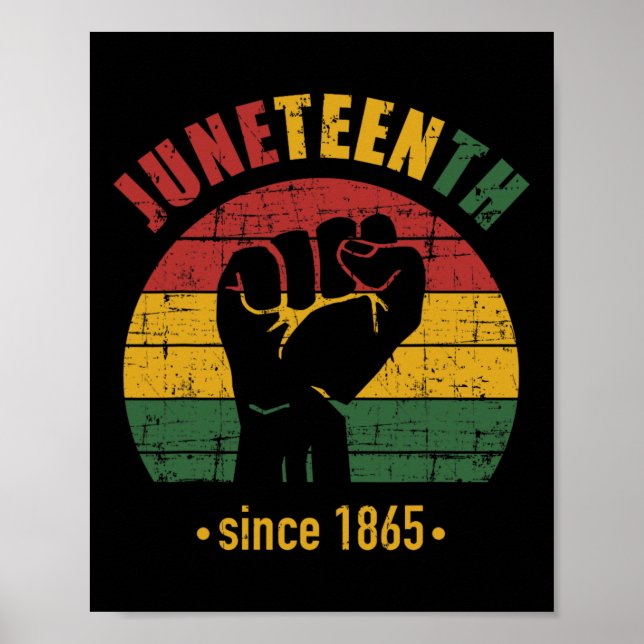 Affiche 18E Junte Depuis 1865 Avec Drapeau Panafricain Et  (Devant)
