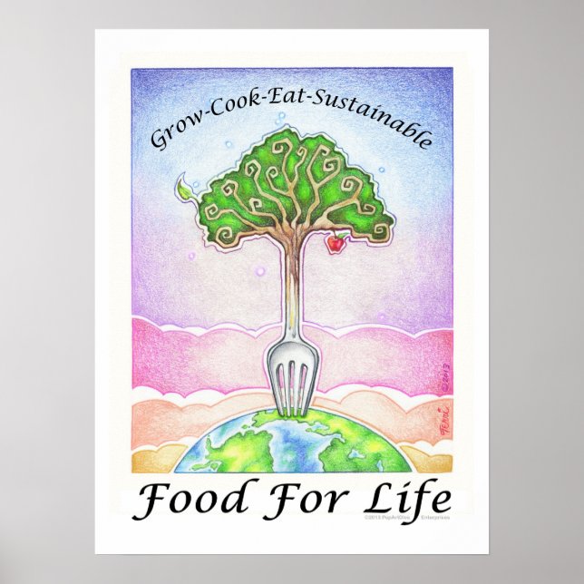 AFFICHE 18X24" - FAIRE POUSSER, CUISINER, MANGER D (Devant)