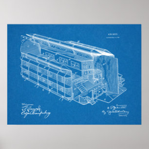 Affiche 1903 Aéronefs Brevet d'art d'avion Imprimer