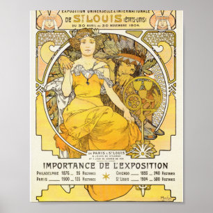 Affiche 1904 World's Fair By Alphonse Mucha