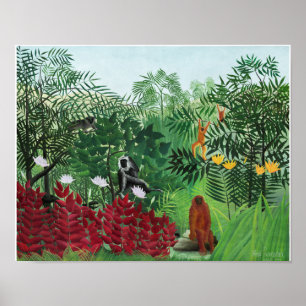 Affiche 1908 Henri Rousseau Painting