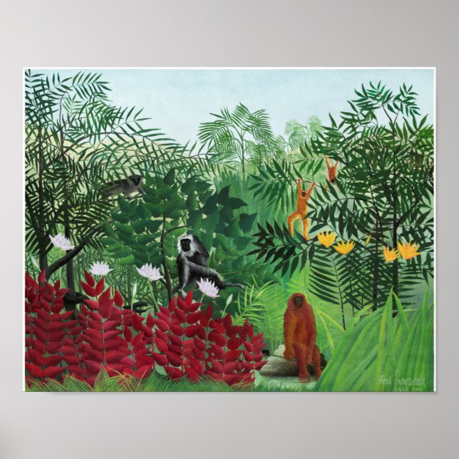 Affiche 1908  Henri Rousseau Painting (Devant)