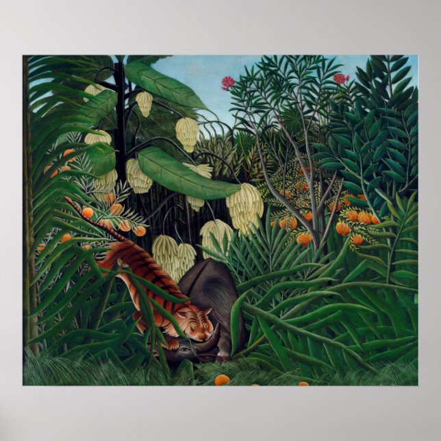 Affiche 1908 Henri Rousseau Peinture (Devant)