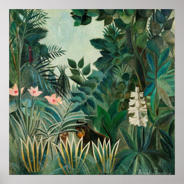 Affiche 1908 Henri Rousseau Peinture (Devant)