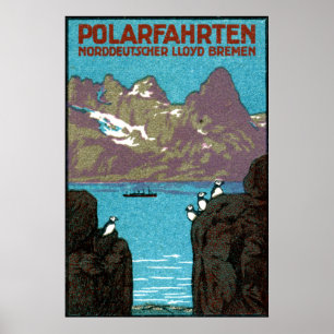 Affiche 1910 de revêtement d'océan