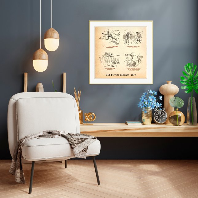 Affiche 1910 Golf Pour Le Débutant Print (Créateur téléchargé)