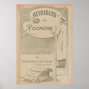 Affiche 1914 Charayron Pochoir Art Ornement Pl01