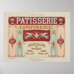 Affiche 1914 Charayron Pochoir Art Ornement Pl05