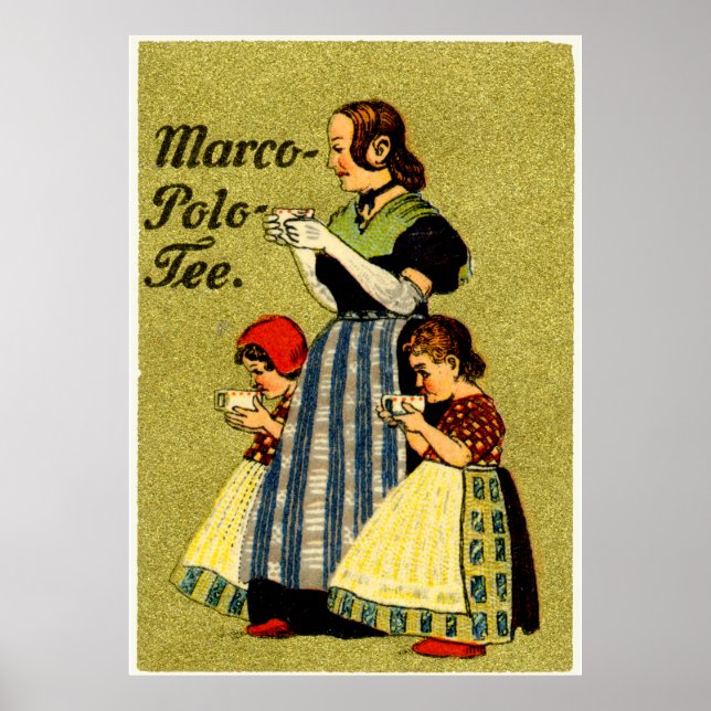 Affiche 1915 Profitez du thé Marco Polo (Devant)