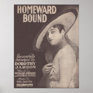 Affiche 1917 Homeward Bound~Dorothy Jardon