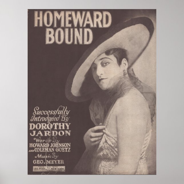 Affiche 1917 Homeward Bound~Dorothy Jardon (Devant)