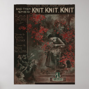 Affiche 1917 "Knit Knit Knit" Un Fil D'Amour