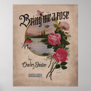 Affiche 1918 Amenez-moi un Rose