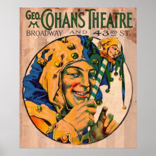 Affiche 1920 Cohan’s Theatre playbill cover